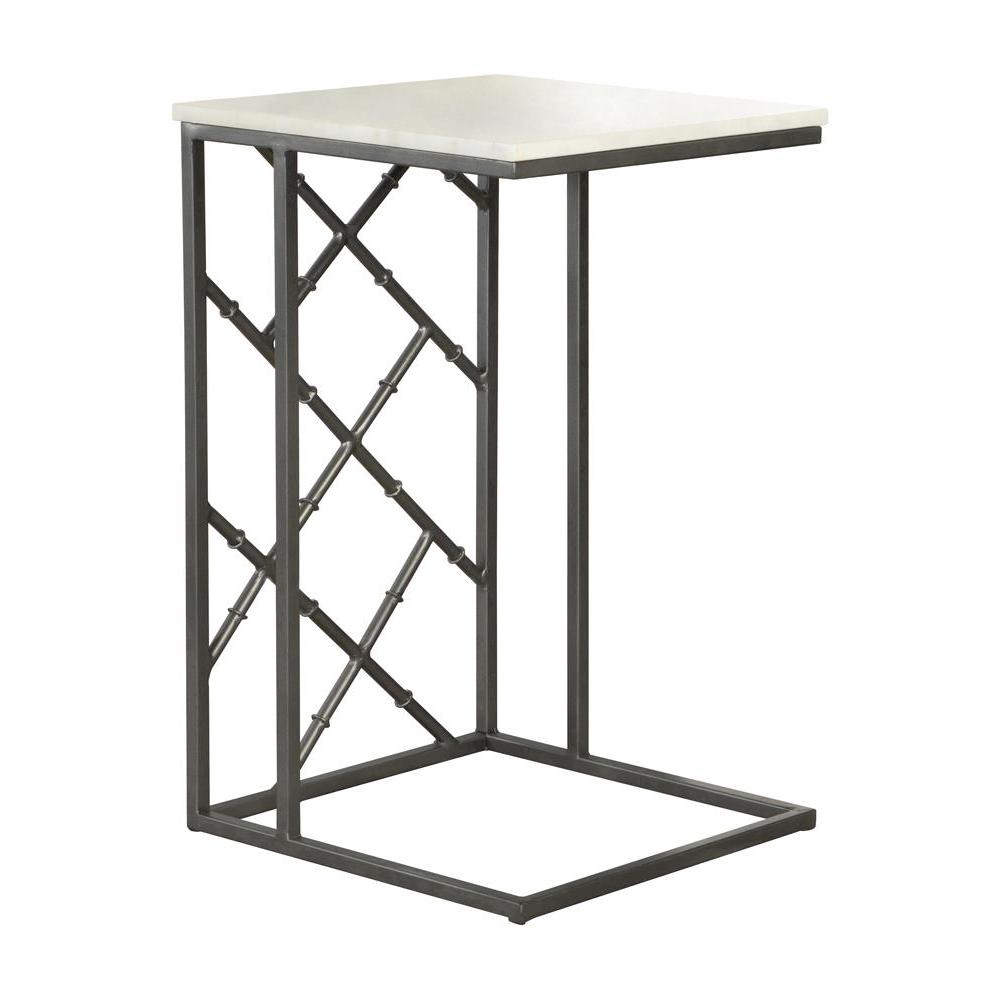 Angeliki Accent Table with Marble Top White. Picture 11