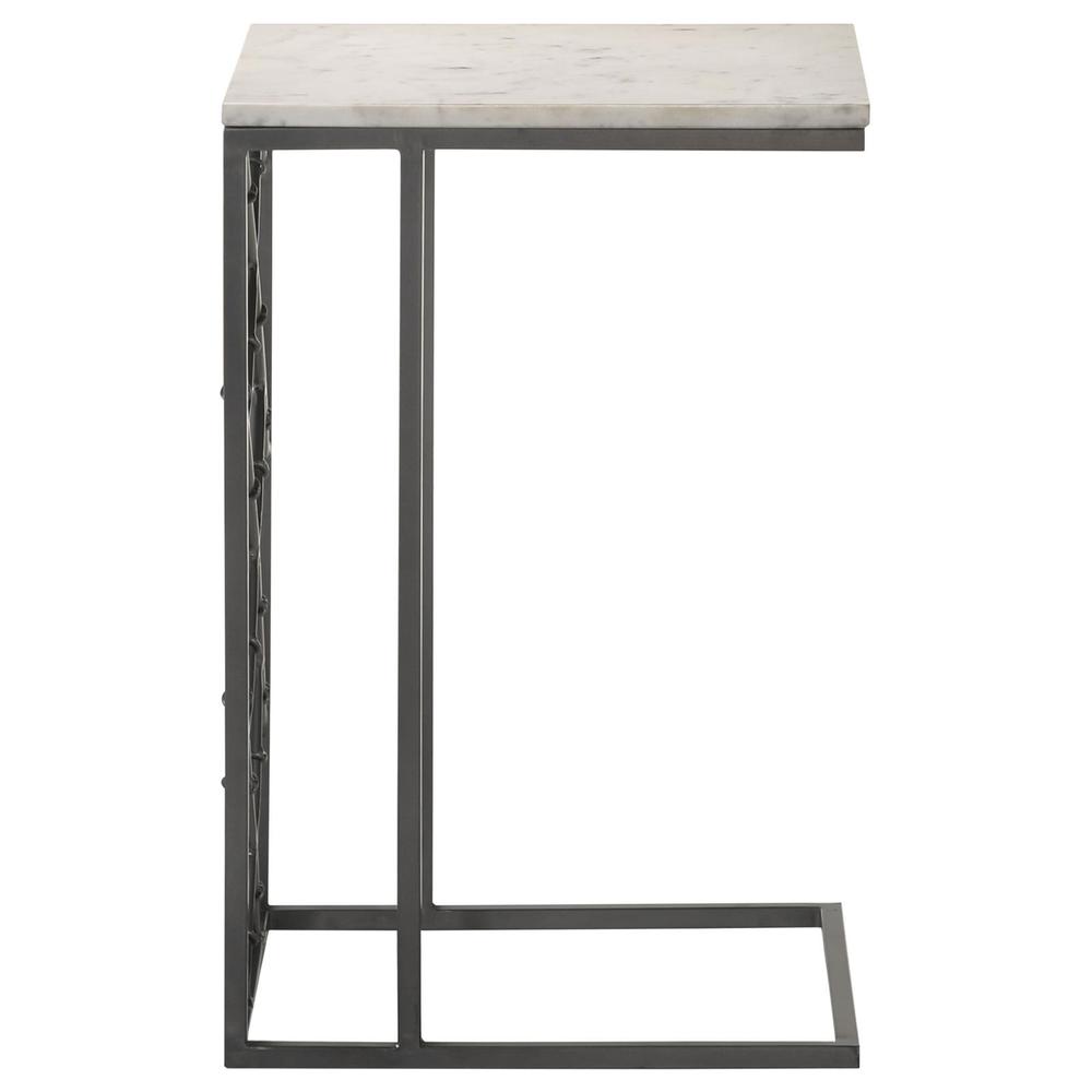 Angeliki Accent Table with Marble Top White. Picture 12