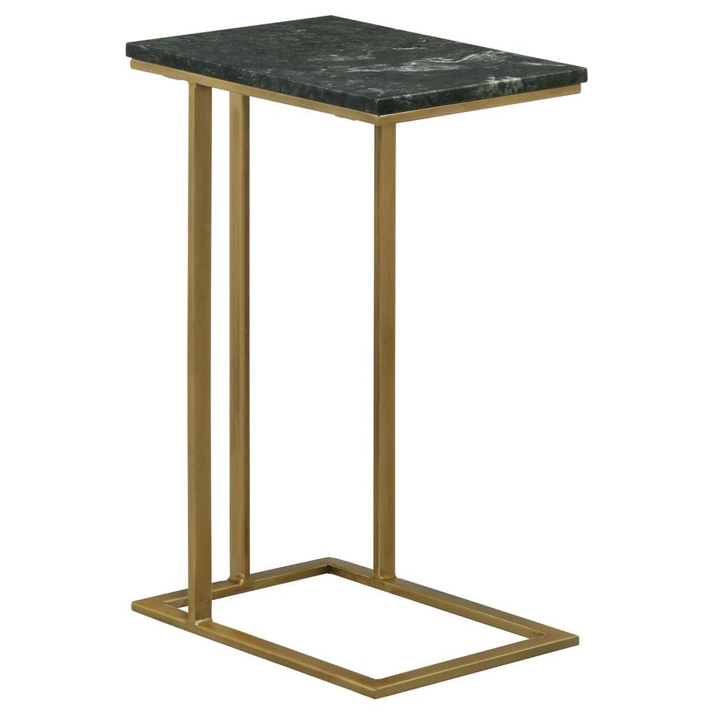 Vicente Accent Table with Marble Top Grey. Picture 3