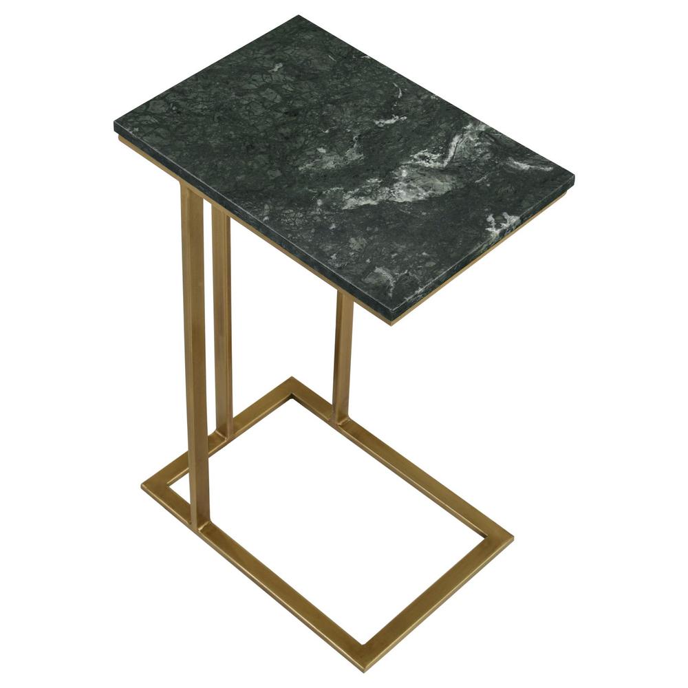 Vicente Accent Table with Marble Top Grey. Picture 4