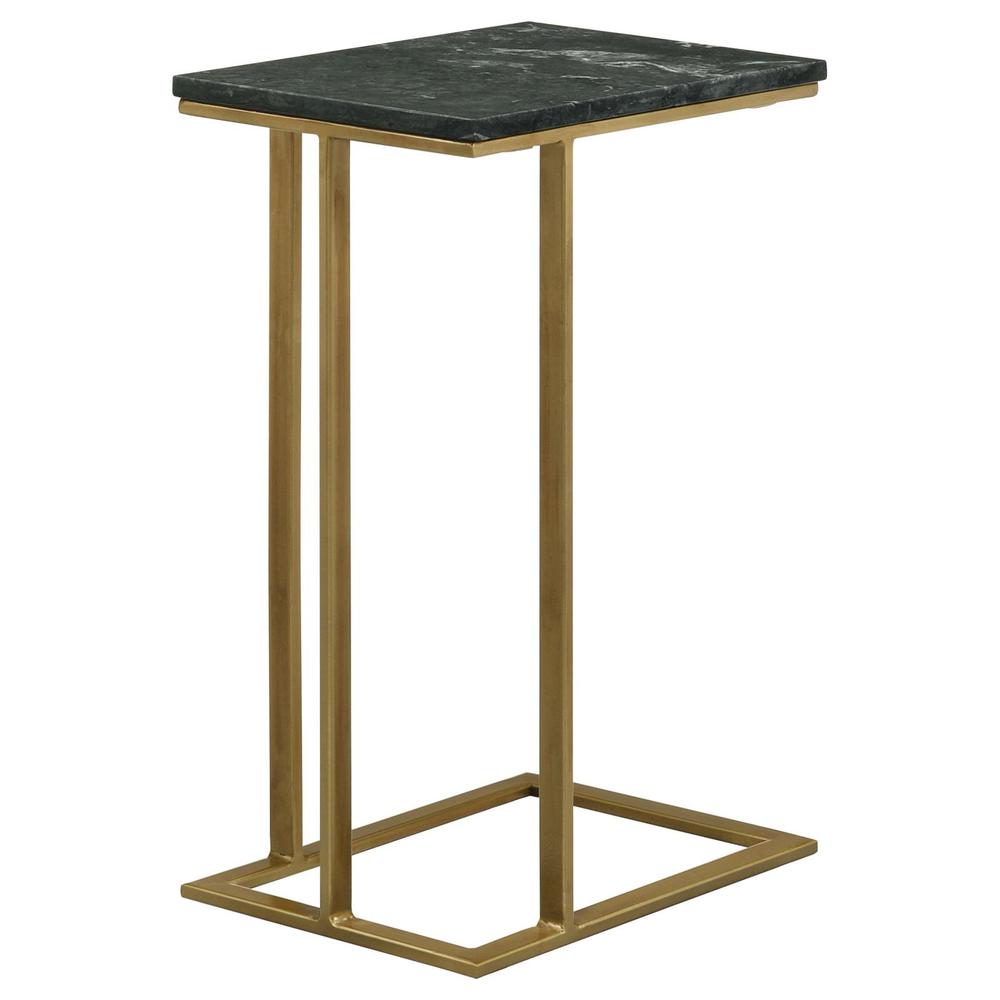 Vicente Accent Table with Marble Top Grey. Picture 10