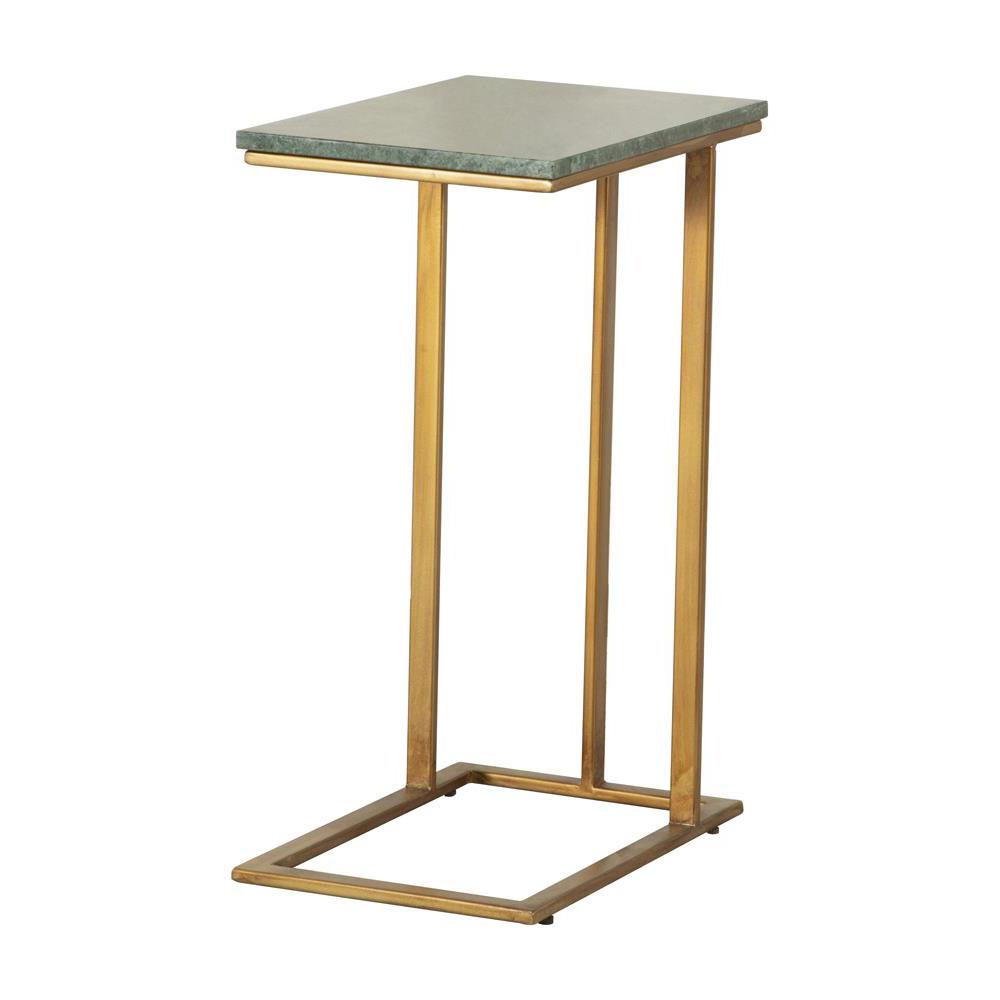 Vicente Accent Table with Marble Top Grey. Picture 11