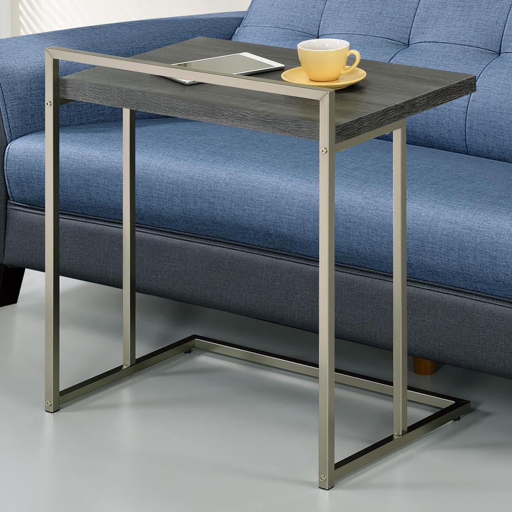 Dani Rectangular Snack Table with Metal Base. Picture 1