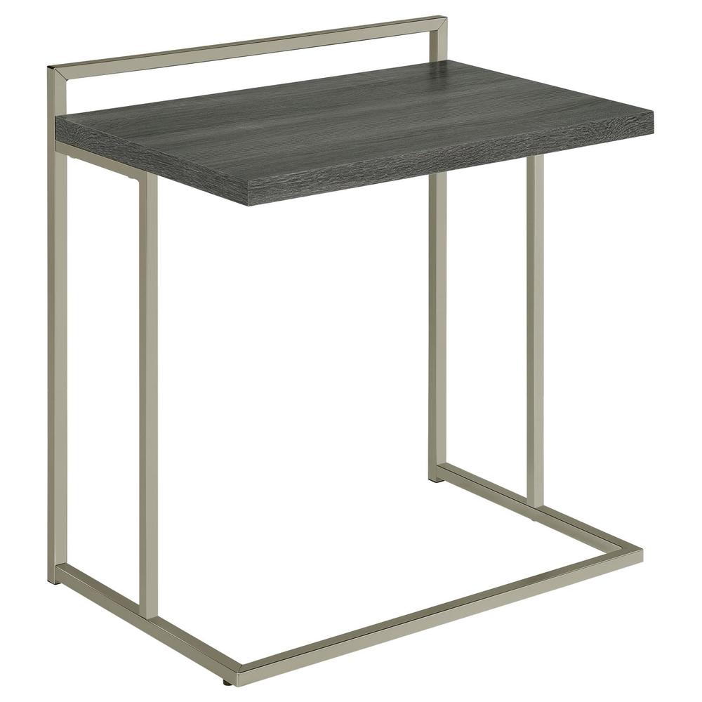 Dani Rectangular Snack Table with Metal Base. Picture 2