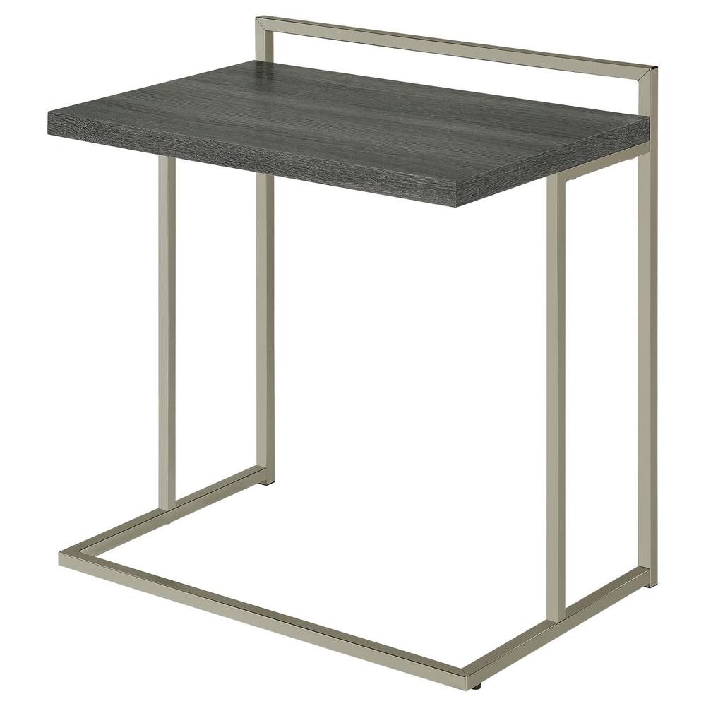 Dani Rectangular Snack Table with Metal Base. Picture 3