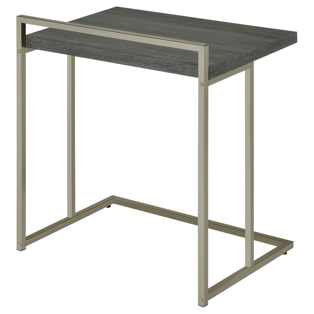 Dani Rectangular Snack Table with Metal Base. Picture 5