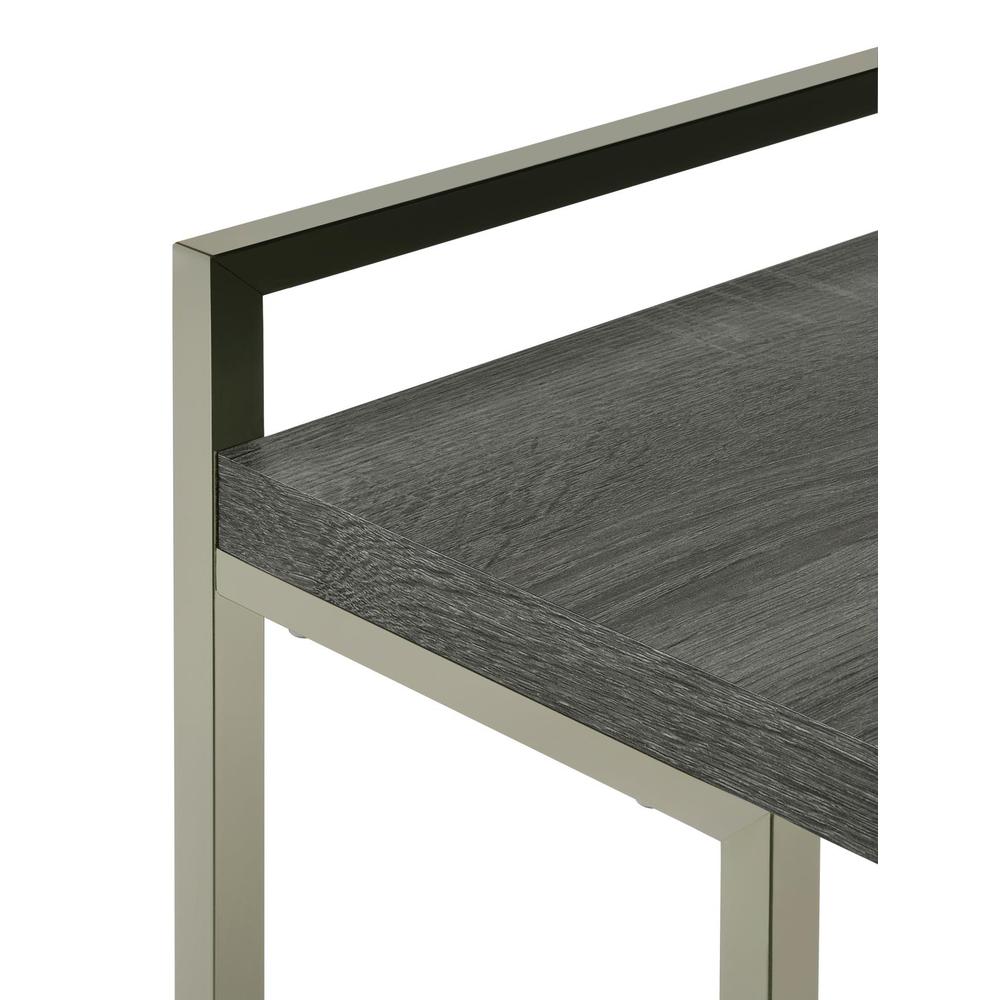 Dani Rectangular Snack Table with Metal Base. Picture 6