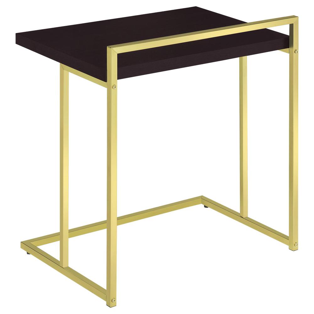 Dani Rectangular Snack Table with Metal Base. Picture 4