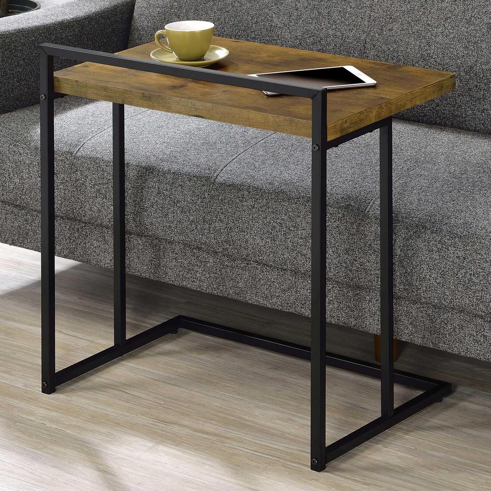 Dani Rectangular Snack Table with Metal Base. Picture 1