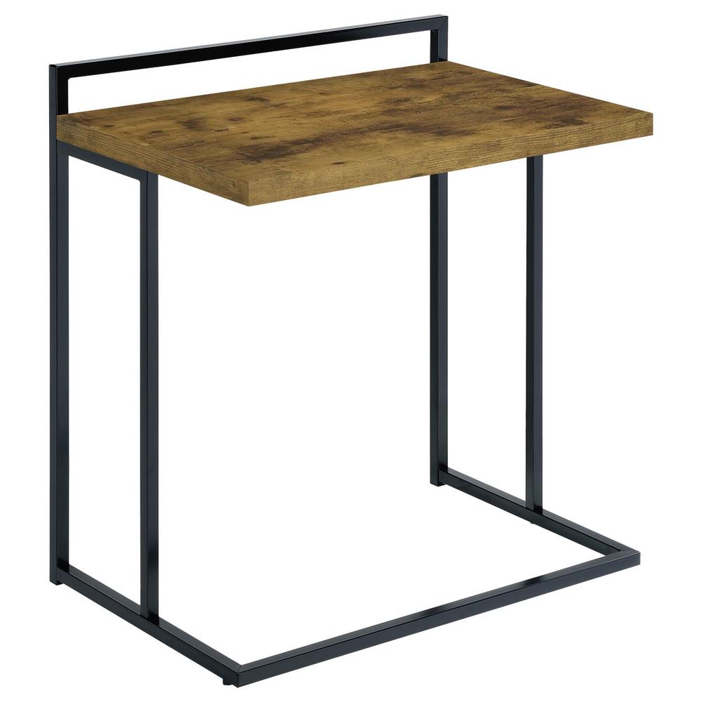 Dani Rectangular Snack Table with Metal Base. Picture 2