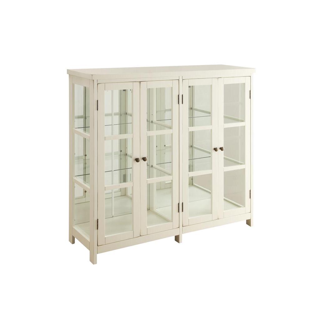Sable 4-door Display Accent Cabinet White. Picture 2