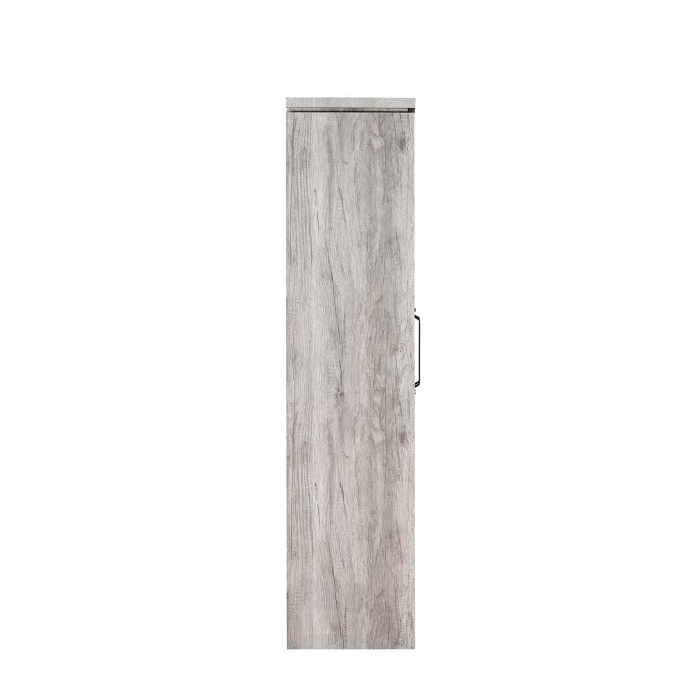 Alejo 2-door Tall Cabinet Grey Driftwood. Picture 6