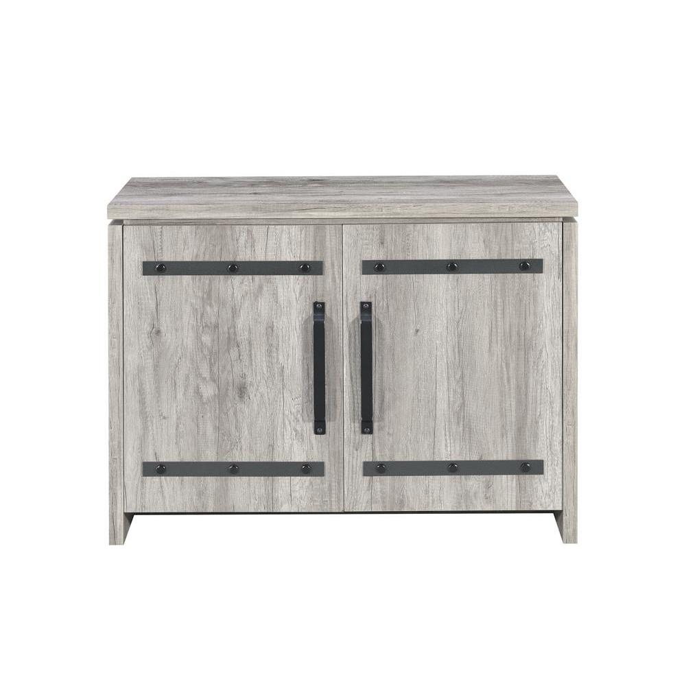 Enoch 2-door Accent Cabinet Grey Driftwood. Picture 4