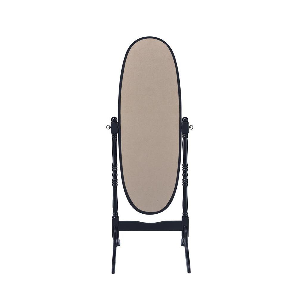 Foyet Oval Cheval Mirror Black. Picture 4