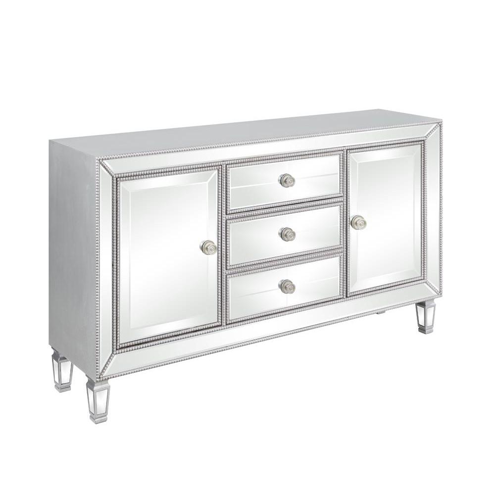 Leticia 3-drawer Accent Cabinet Silver. Picture 2