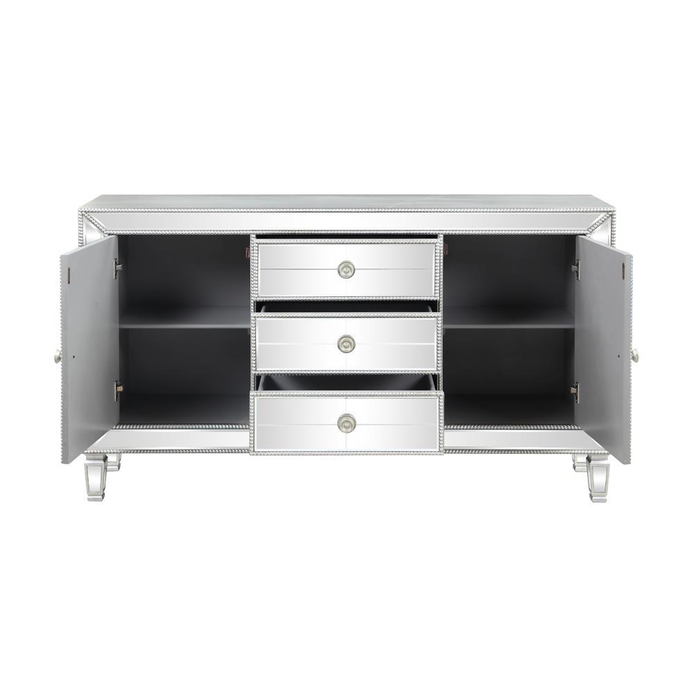 Leticia 3-drawer Accent Cabinet Silver. Picture 4