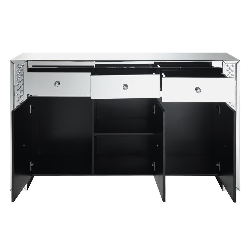 Maya 3-drawer Accent Cabinet Silver. Picture 3