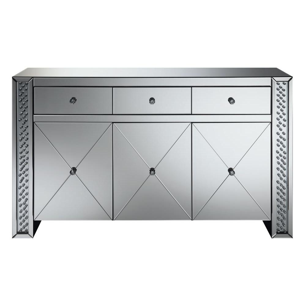 Maya 3-drawer Accent Cabinet Silver. Picture 4