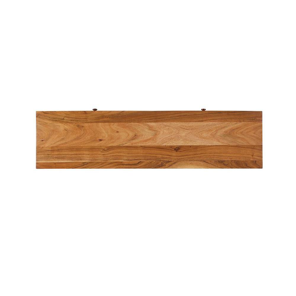 Lotus 2-drawer Console Table Natural Brown. Picture 7
