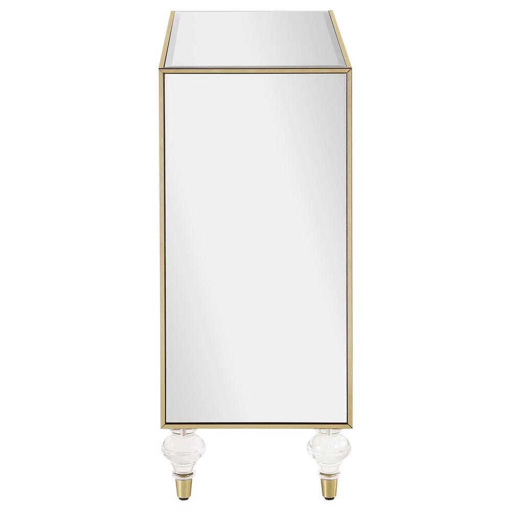 Lupin 2-door Accent Cabinet Mirror and Champagne. Picture 8