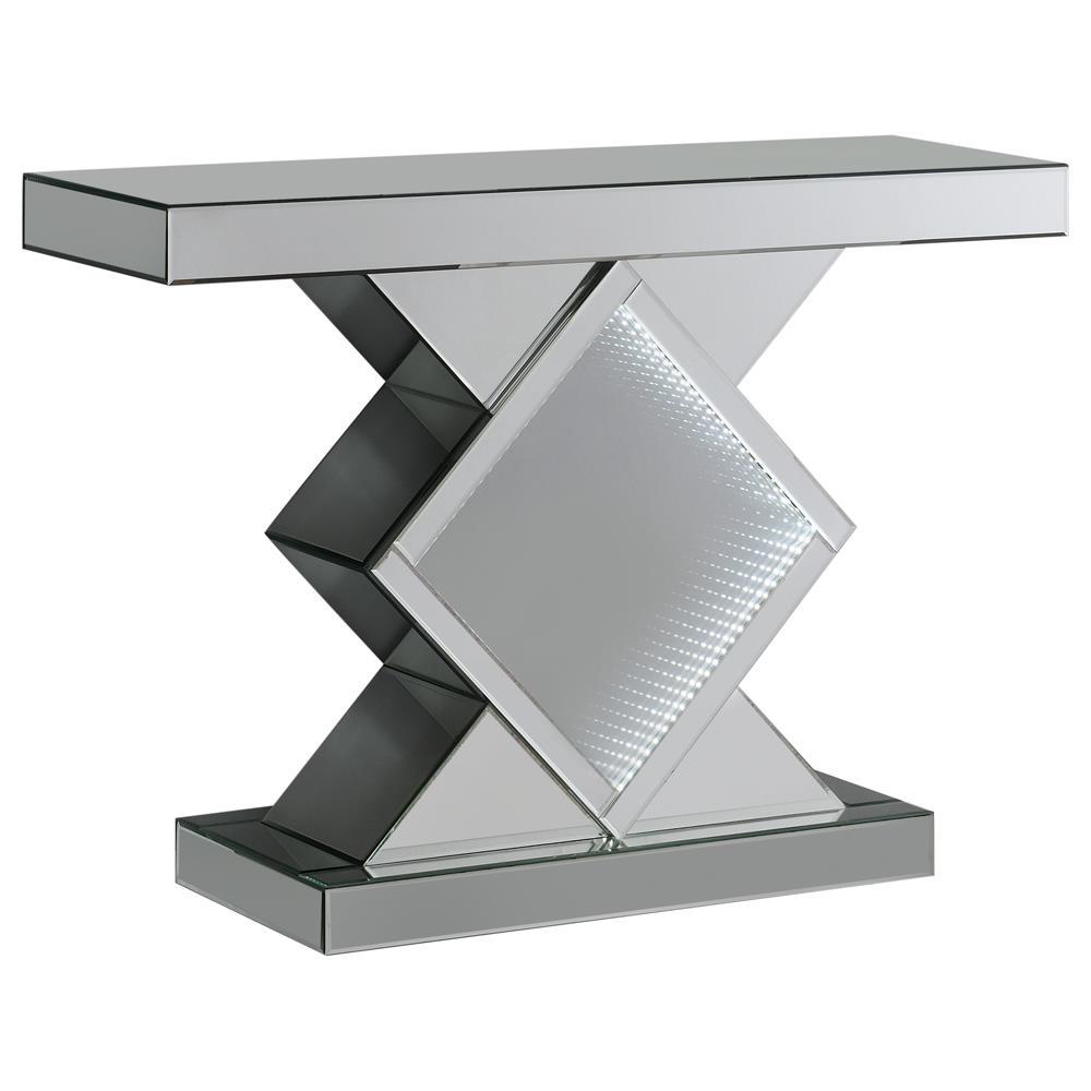 Andorra Console Table with LED Lighting Silver. Picture 2