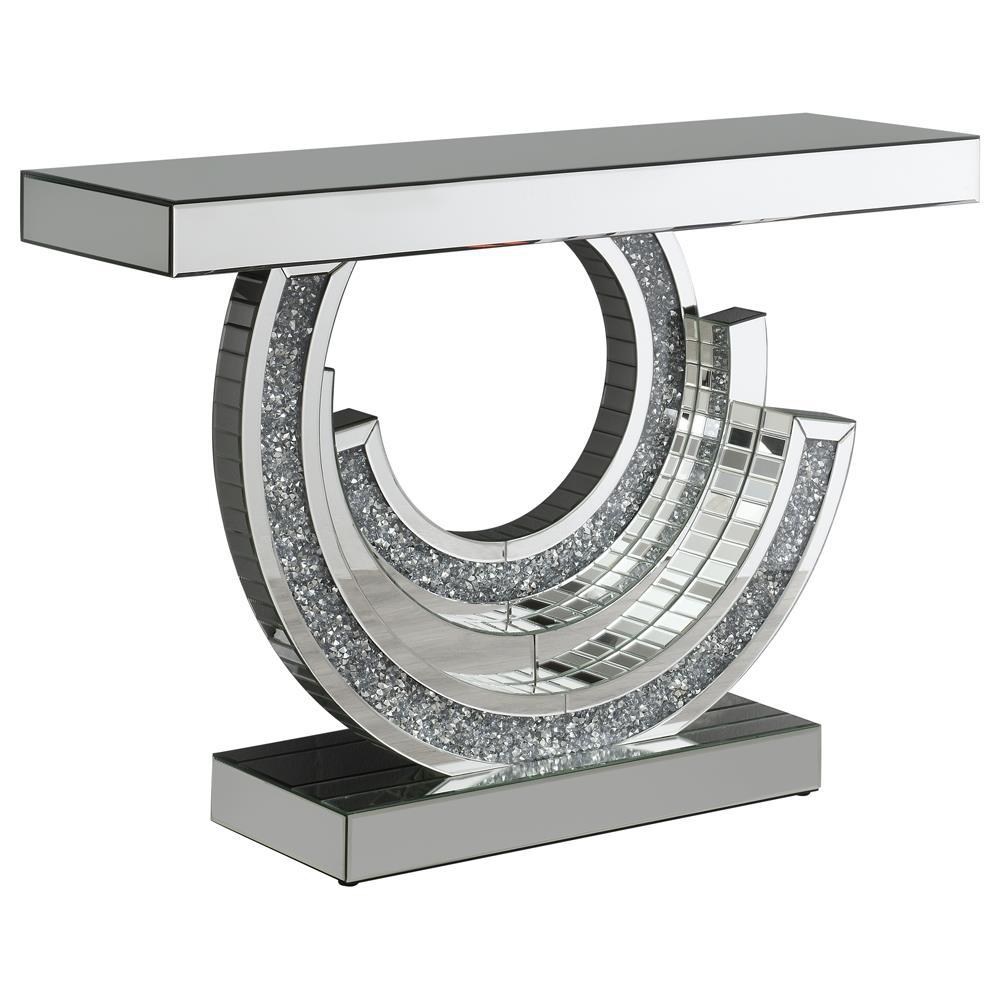 Imogen Multi-dimensional Console Table Silver. Picture 2
