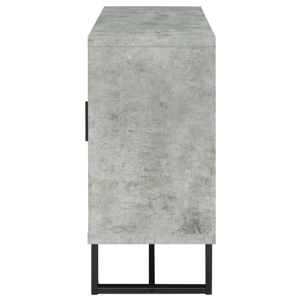 Abelardo 3-drawer Accent Cabinet Weathered Oak and Cement. Picture 6