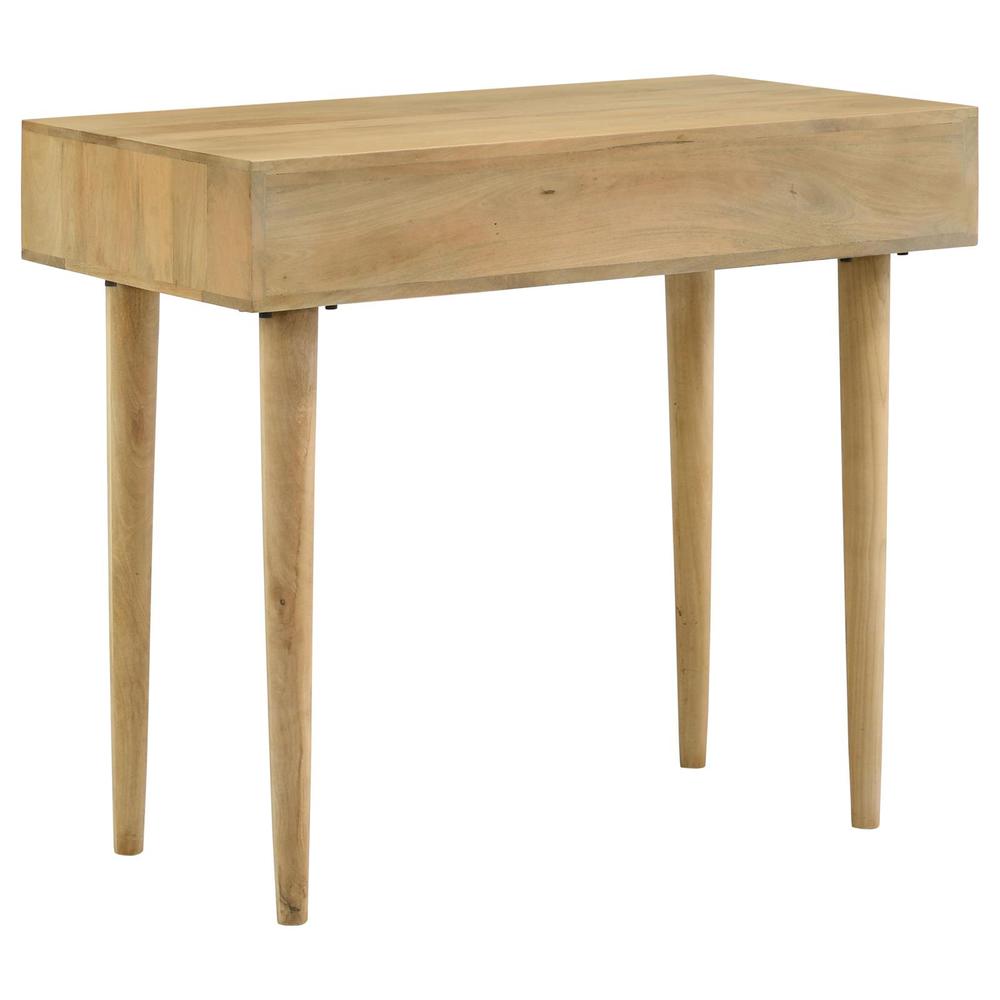 Zamora Rectangular 2-drawer Accent Writing Desk Natural. Picture 7