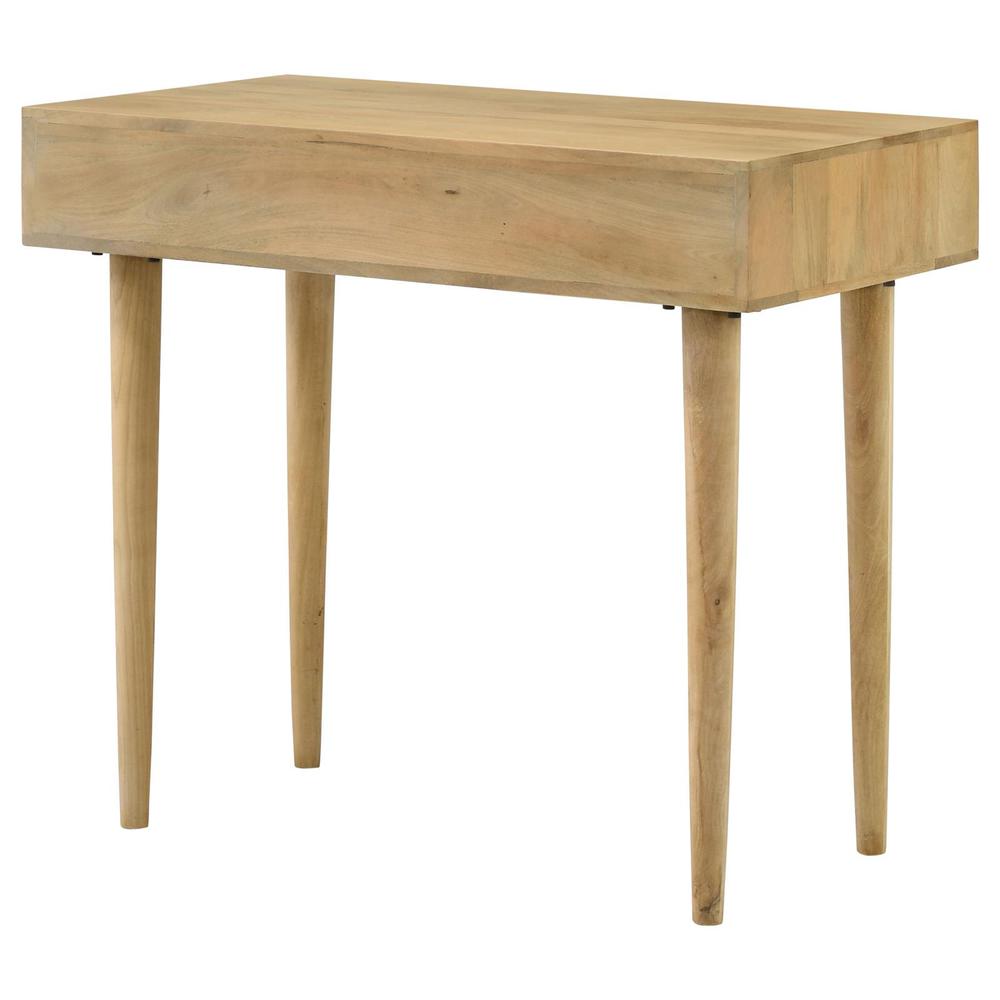 Zamora Rectangular 2-drawer Accent Writing Desk Natural. Picture 8