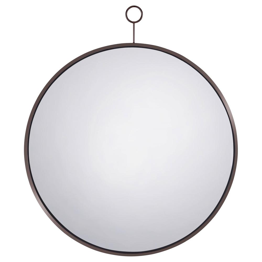 Gwyneth Round Wall Mirror Black Nickel. Picture 2