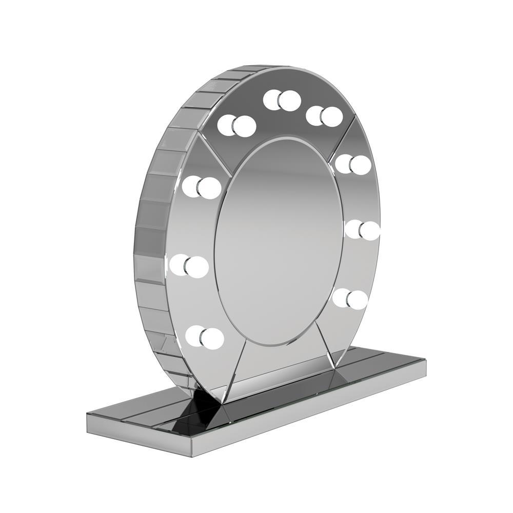 LED Table Mirror Silver. Picture 4