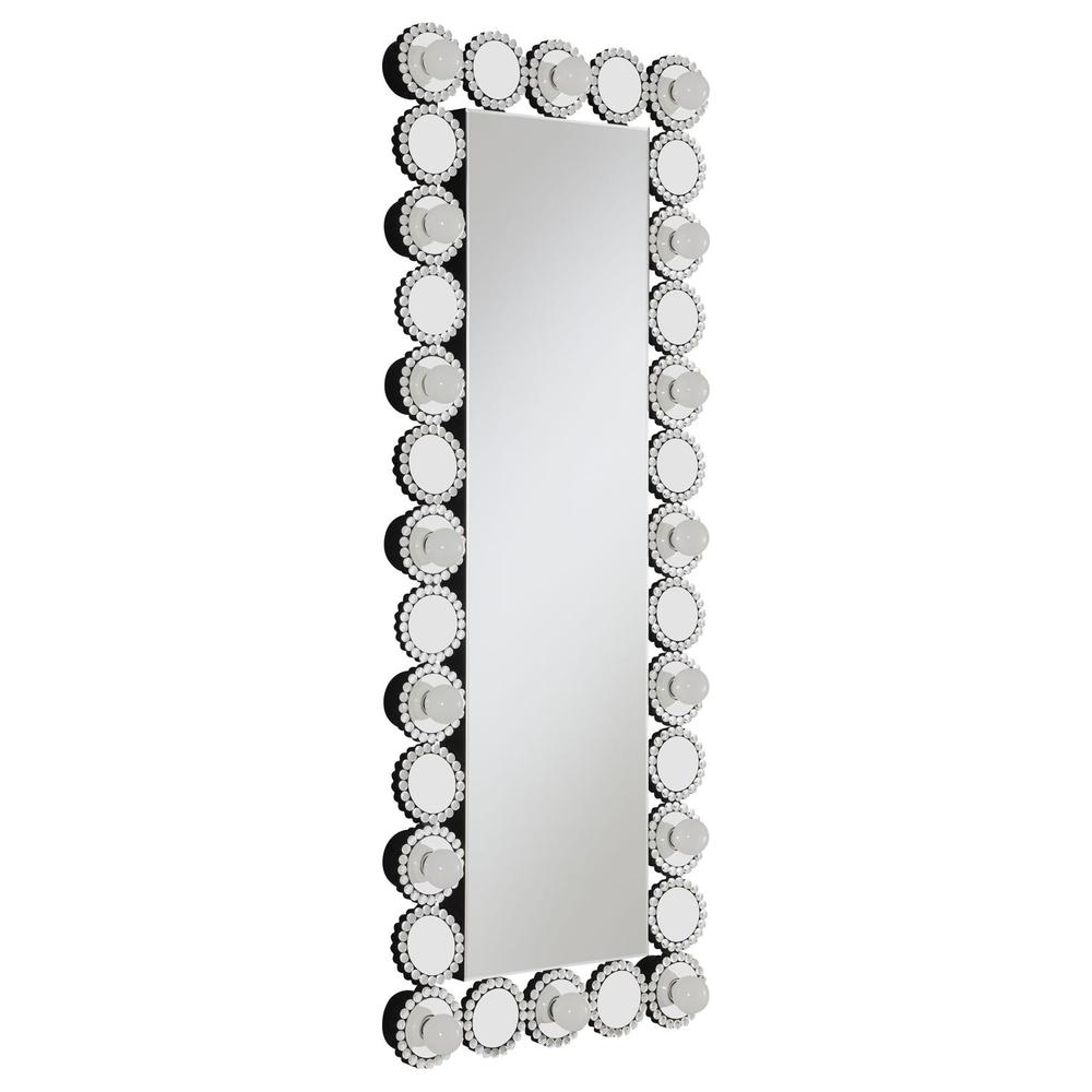 Aghes Rectangular Wall Mirror with LED Lighting Mirror. Picture 1