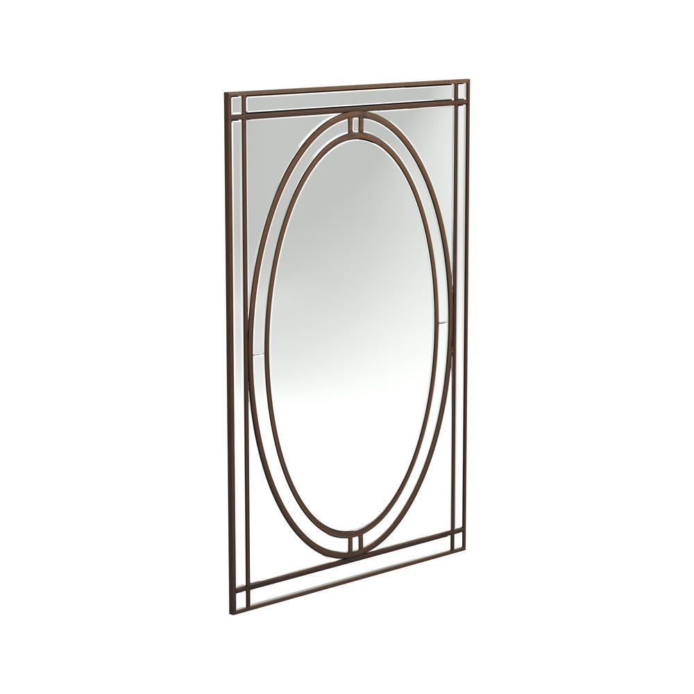 Beveled Edge Wall Mirror Silver. Picture 1