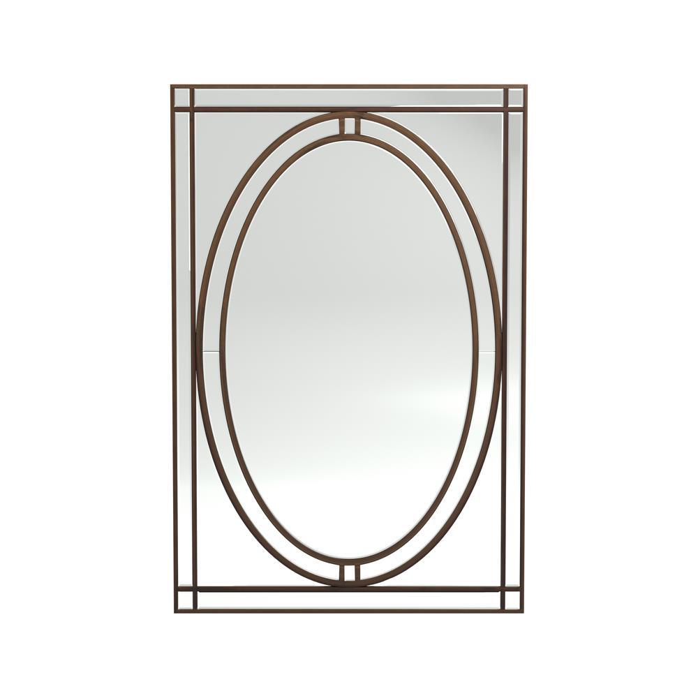 Beveled Edge Wall Mirror Silver. Picture 2