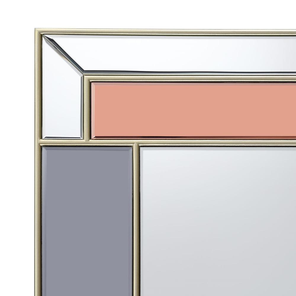 Braylin Rectangular Wall Mirror Champagne and Grey. Picture 4
