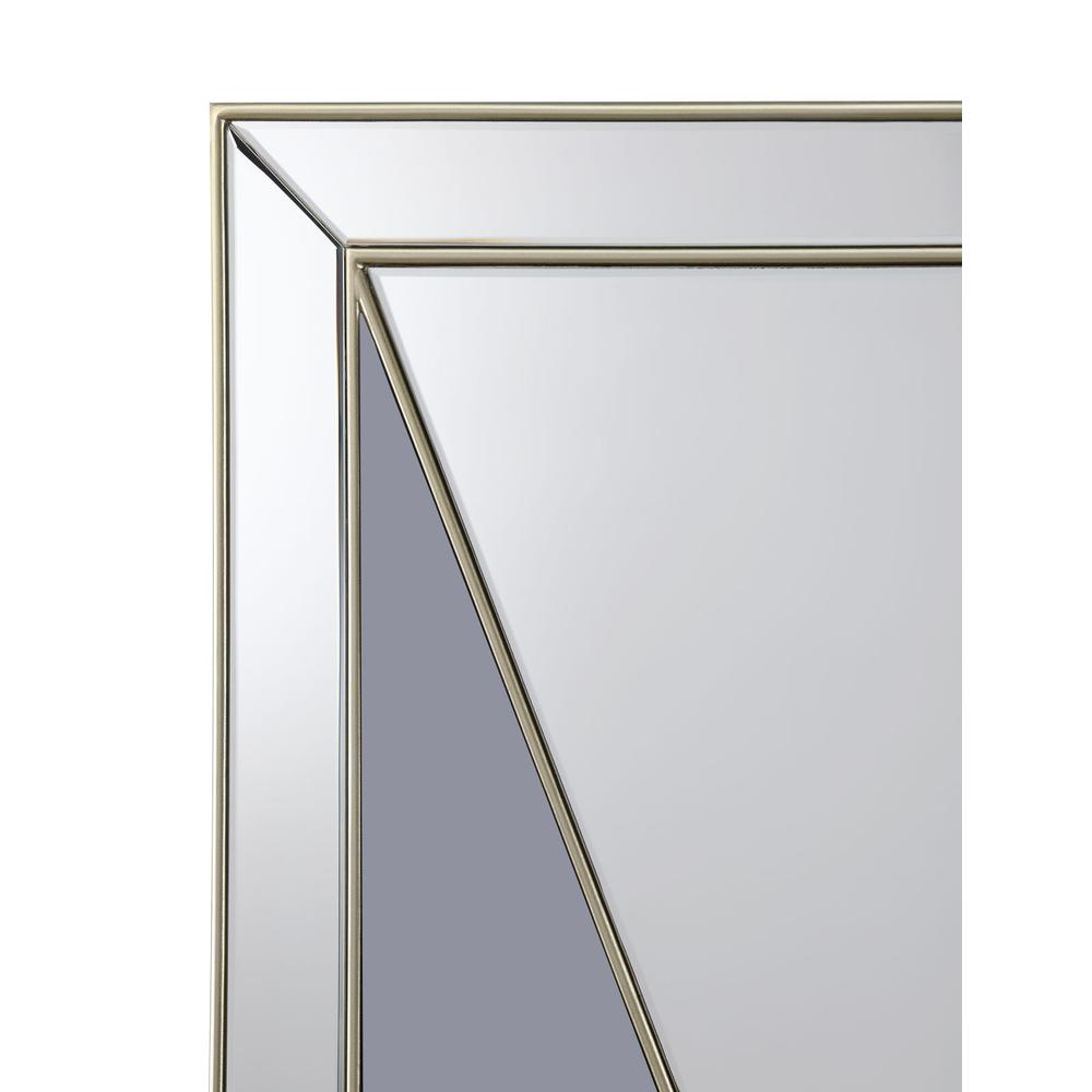 Calixte Rectangular Wall Mirror Champagne and Grey. Picture 4