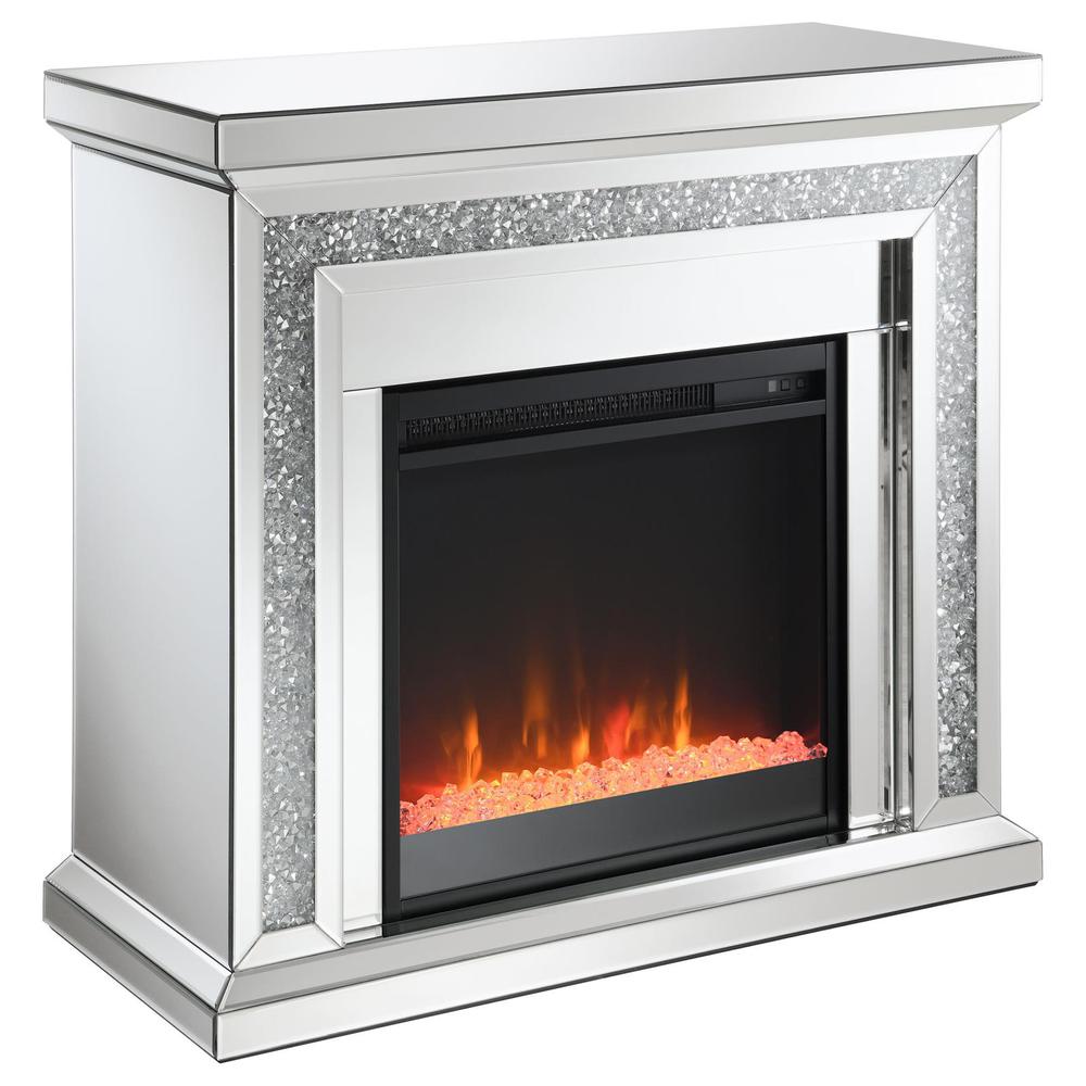 Lorelai Rectangular Freestanding Fireplace Mirror. Picture 3