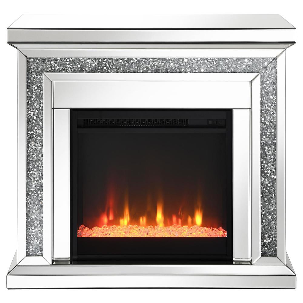 Lorelai Rectangular Freestanding Fireplace Mirror. Picture 5
