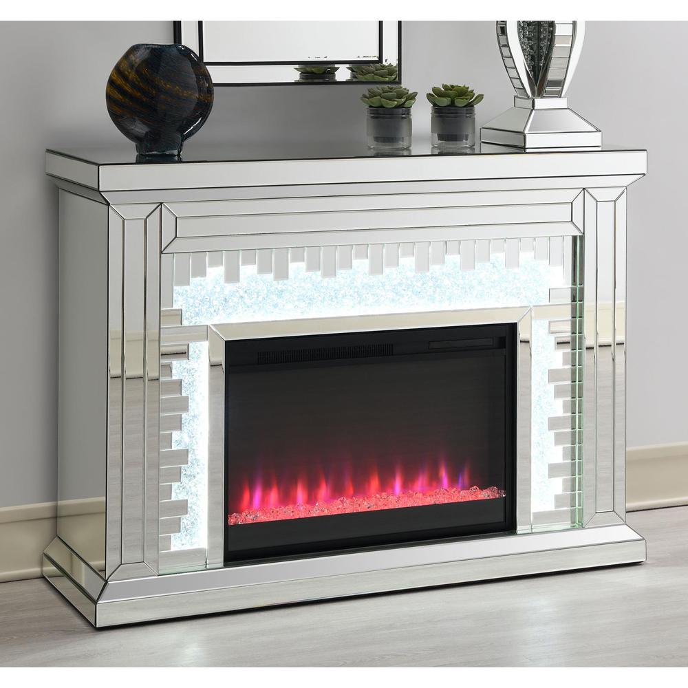 Gilmore Rectangular Freestanding Fireplace Mirror. Picture 1