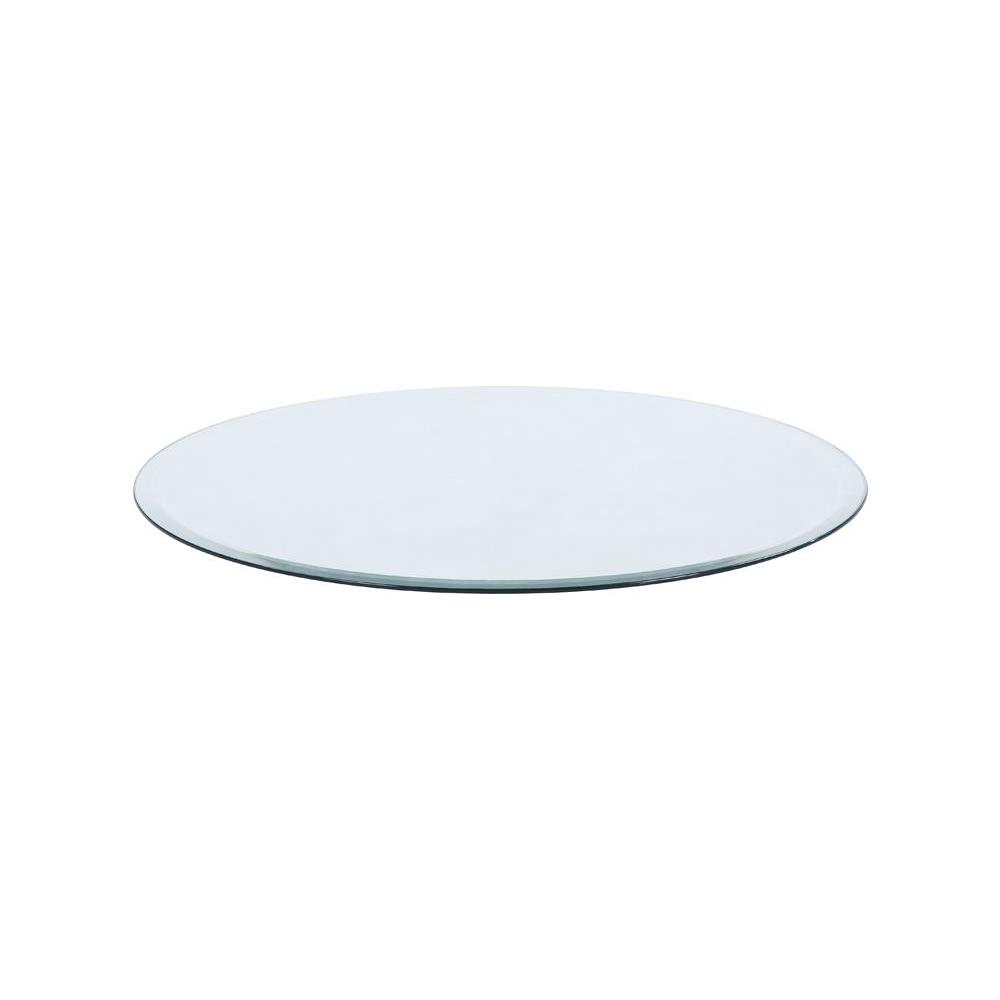 36" 8mm Round Glass Top Clear. Picture 1