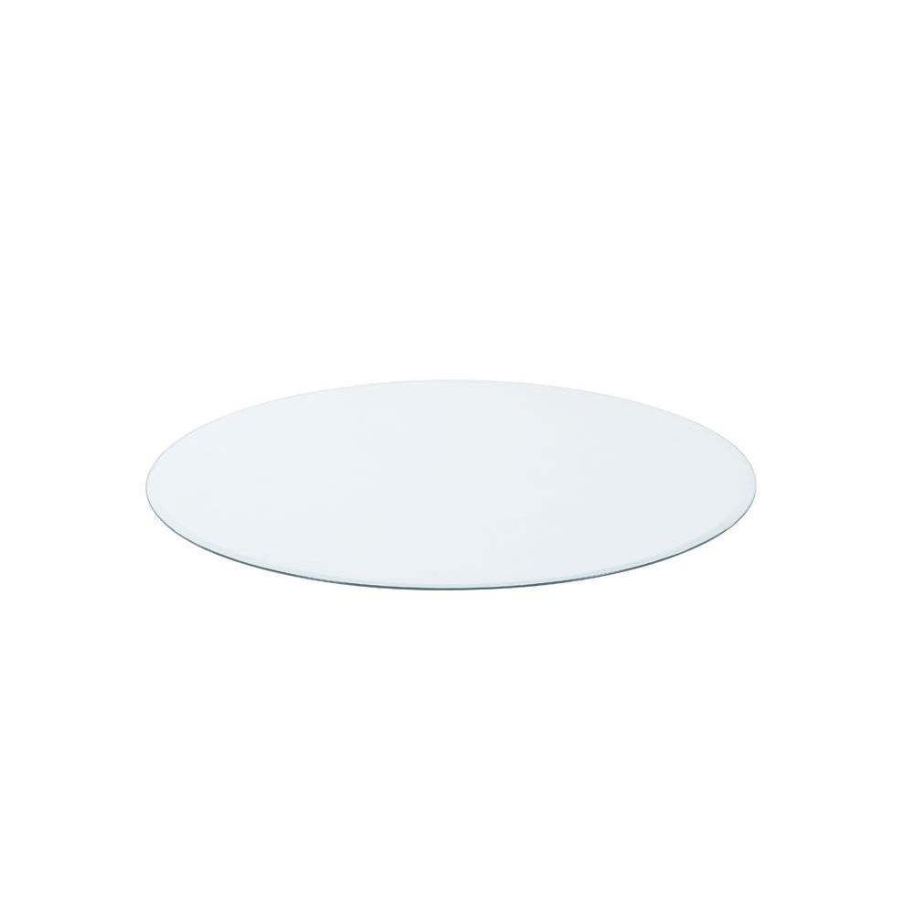 36" 8mm Round Glass Top Clear. Picture 3