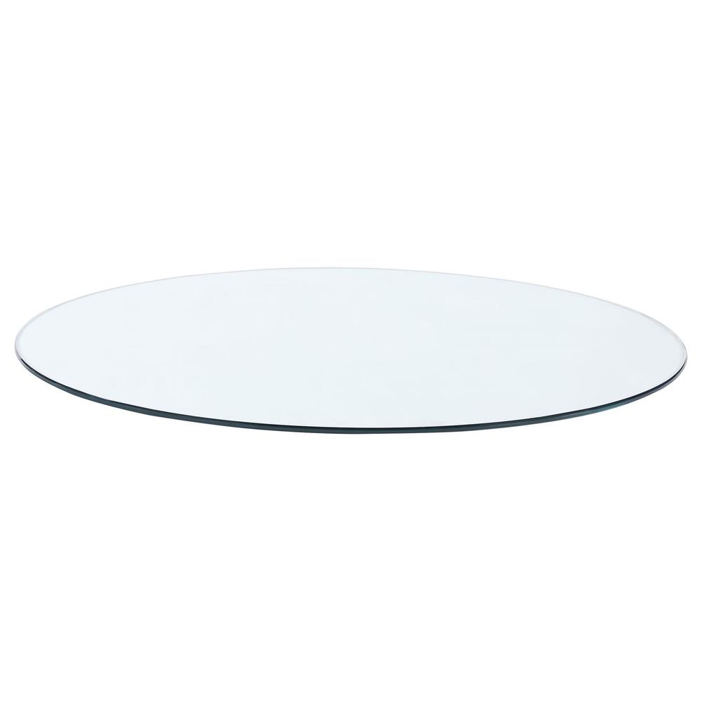 52" 12mm Round Glass Table Top Clear. Picture 2