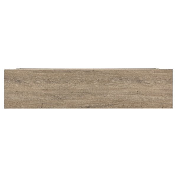 Clementine Rectangular TV Stand for TV's up to 80" in Antiqued Gray Oak. Picture 4