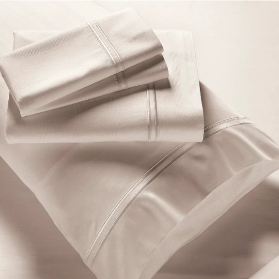 Premium Bamboo Sheet Set Twin, Ivory. Picture 1