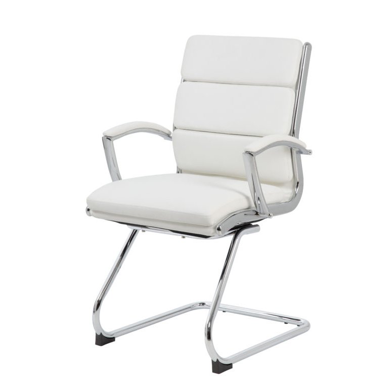 Boss Executive CaressoftPlus™ Chair with Metal Chrome Finish - Guest Chair. Picture 6