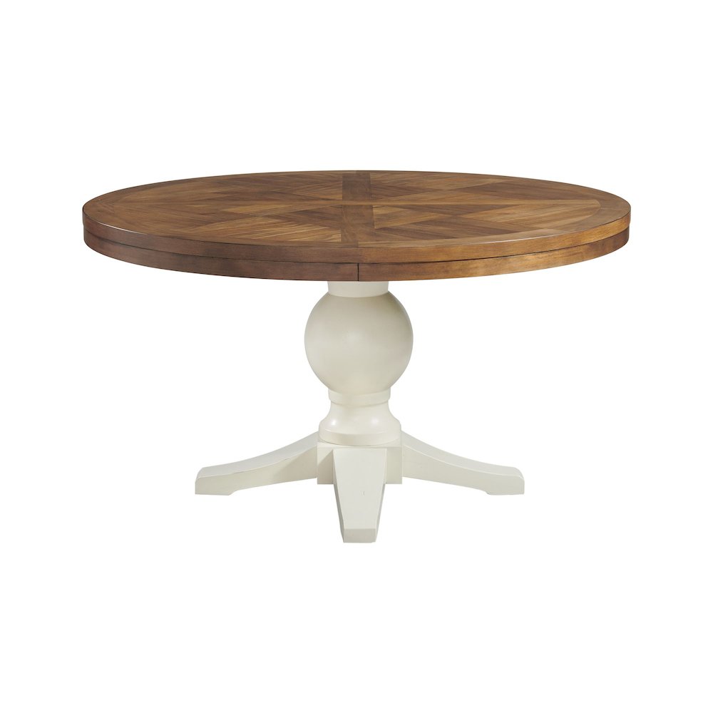 Picket House Furnishings Barrett Round Standard Height Dining Table. Picture 1