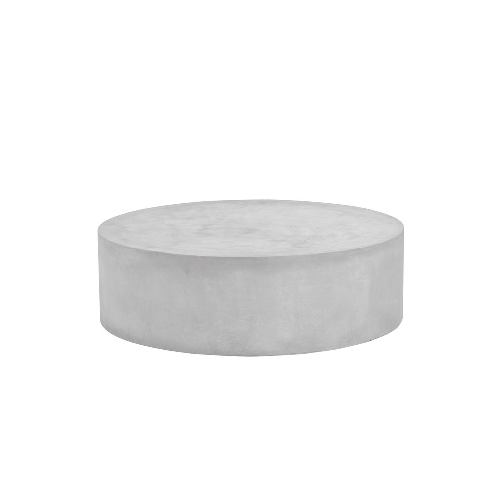 Thurman Coffee Table in Light Gray Concrete. Picture 3