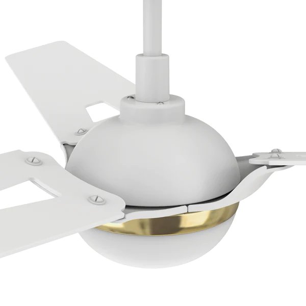 Bedford 52'' Smart Ceiling Fan with Remote, Light Kit Included White Finish. Picture 5