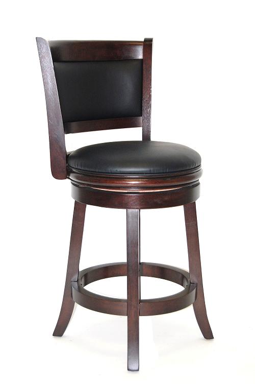 24" Augusta Swivel Stool, Cappuccino. The main picture.