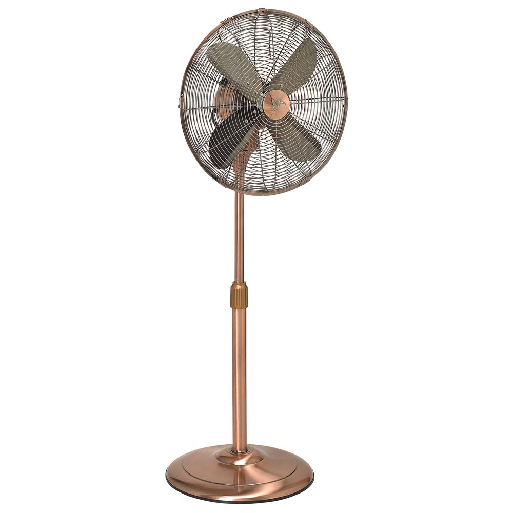 Floor Fan - Adjustable Height - Copper